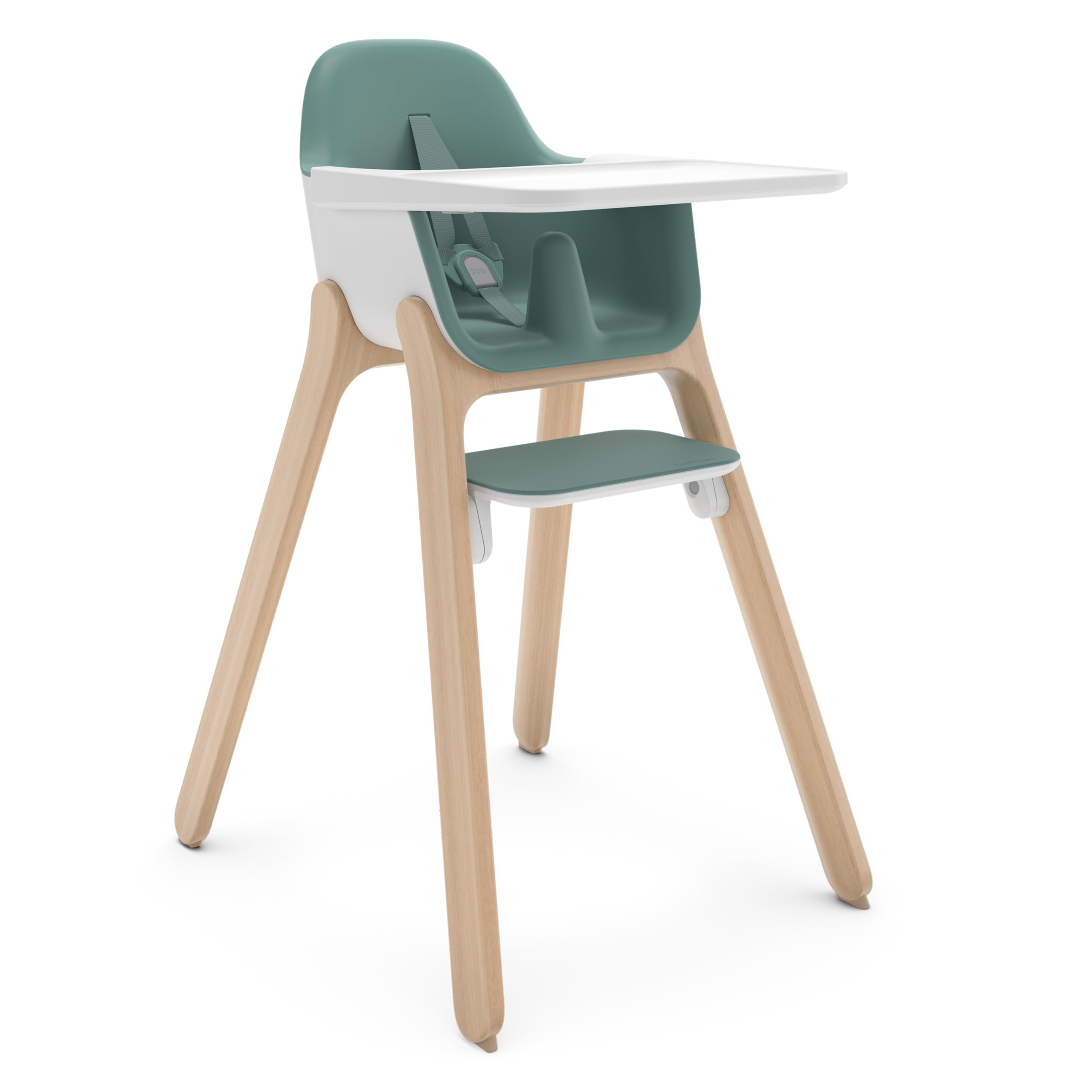 UPPAbaby Ciro High Chair/Green/Rubberwood/Perfect-Fit Tray to Bring Baby to Table/Patent-Pending Harness/Dual-Position,