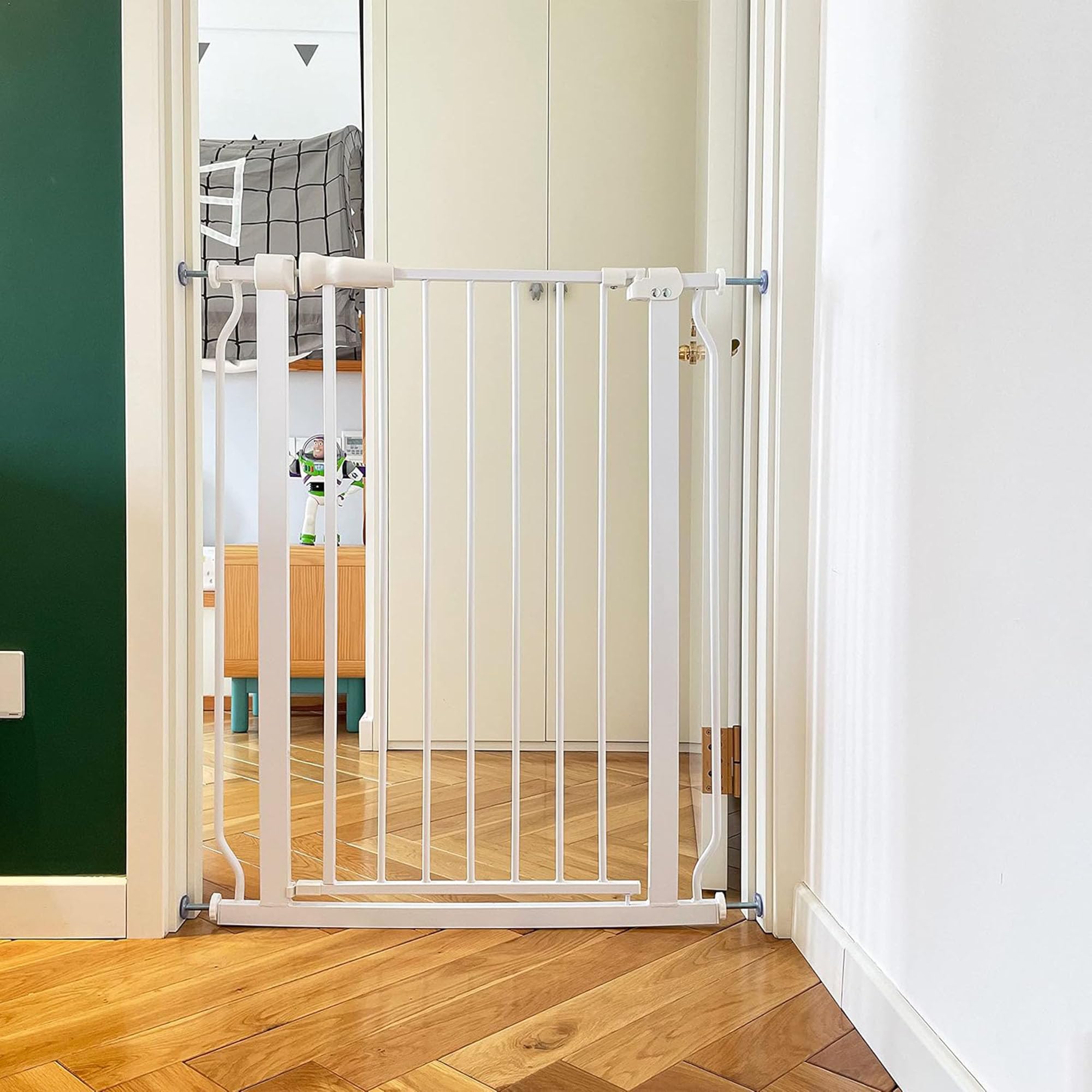 Walk-Thru Safety Gate for Baby and Pets - Child Proof Fence to Ensure Secure Entryways
| Safety Gate for Doorways, Stai